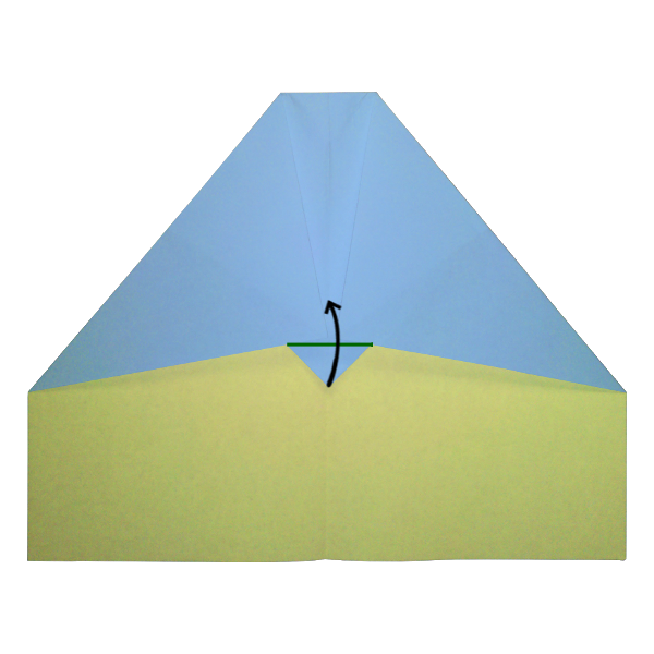 Step 5 of the Lazy Ace paper airplane