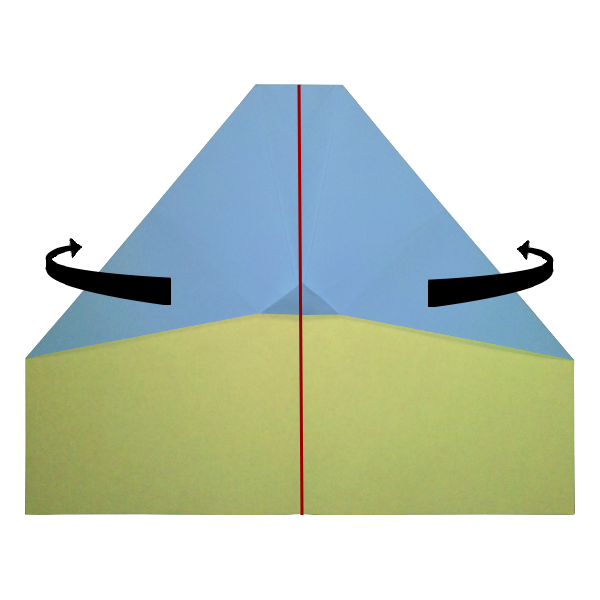 Step 6 of the Lazy Ace paper airplane