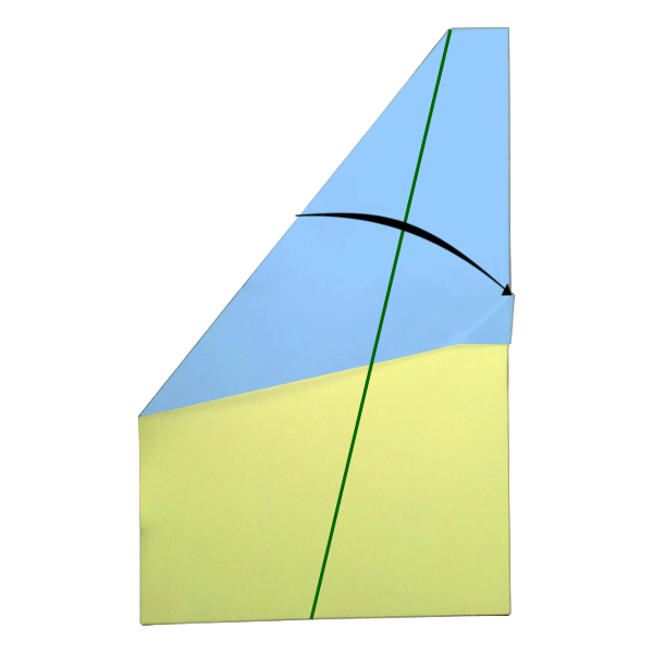 Step 7 of the Lazy Ace paper airplane