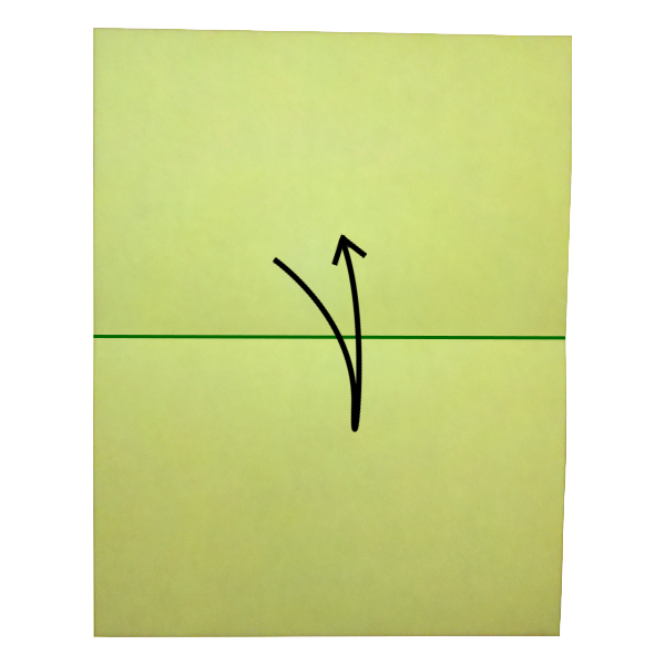Step 1 of the Loops paper airplane