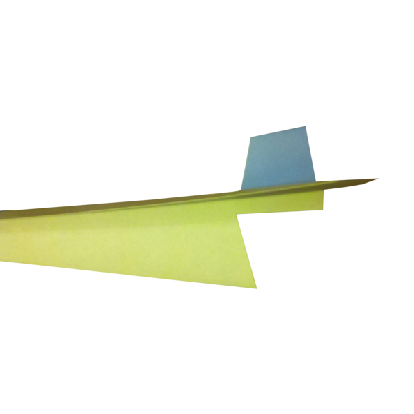 Step 10 of the Shark paper airplane