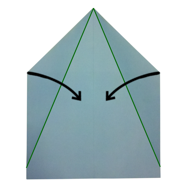 Step 3 of the Shark paper airplane