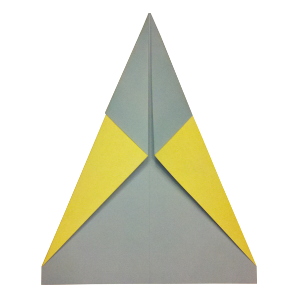 Step 4 of the Shark paper airplane