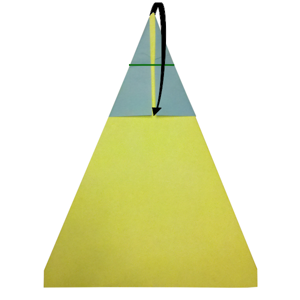 Step 5 of the Shark paper airplane