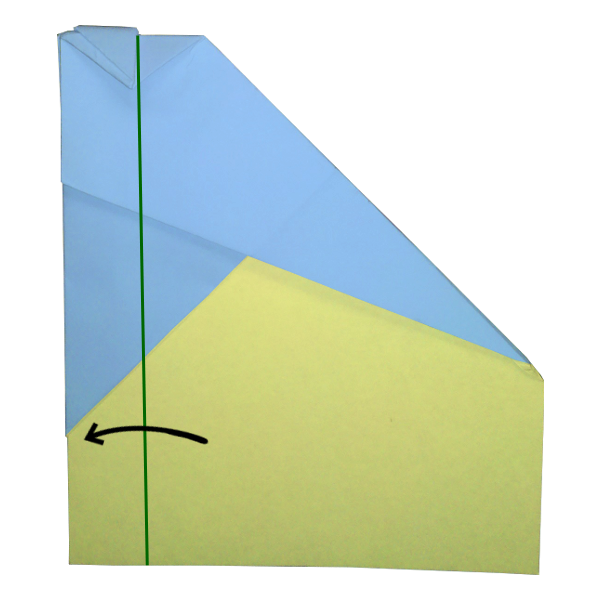 Step 14 of the Sky King paper airplane
