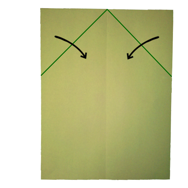 Step 2 of the Sky King paper airplane