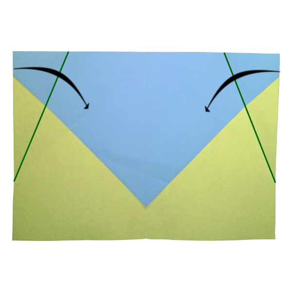 Step 5 of the Sky King paper airplane