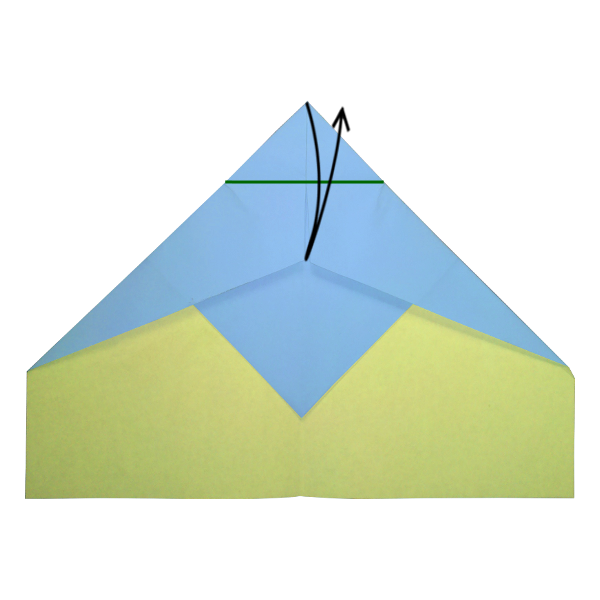 Step 7 of the Sky King paper airplane
