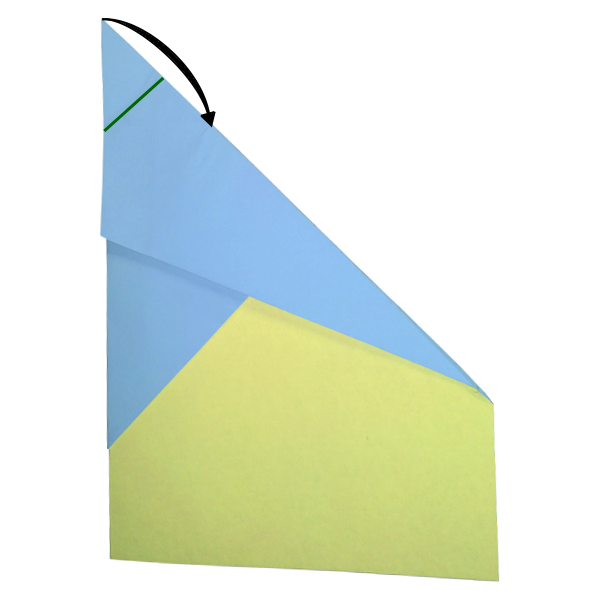 Step 9 of the Sky King paper airplane