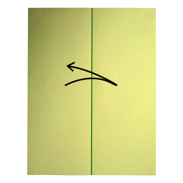 Step 1 of the Sword paper airplane