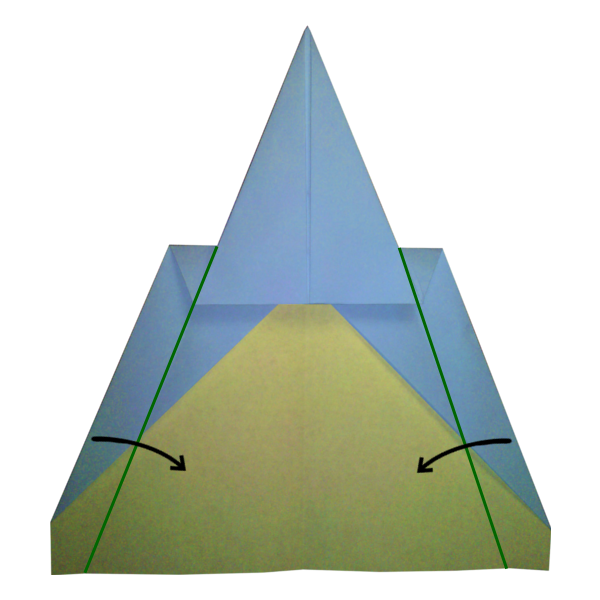 Step 6 of the Sword paper airplane