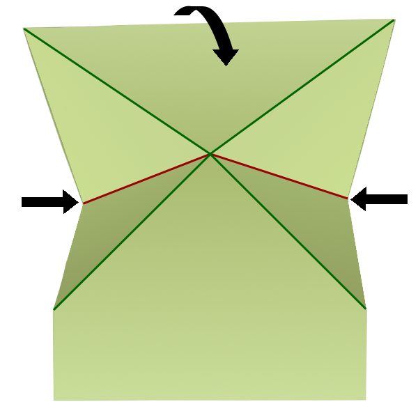 Step 4 of the The Bat paper airplane