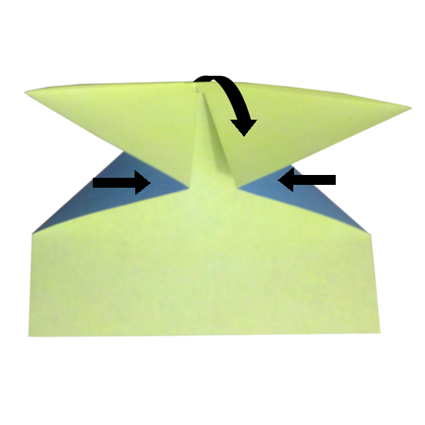 Step 5 of the The Bat paper airplane