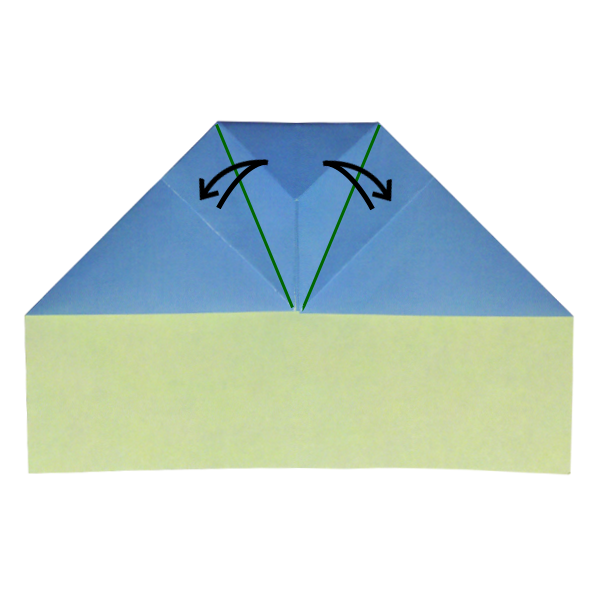 Step 10 of the The Bat paper airplane