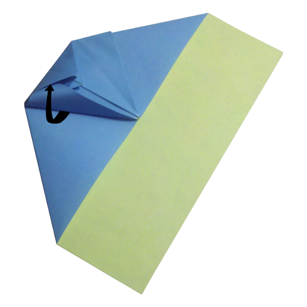 Step 11 of the The Bat paper airplane