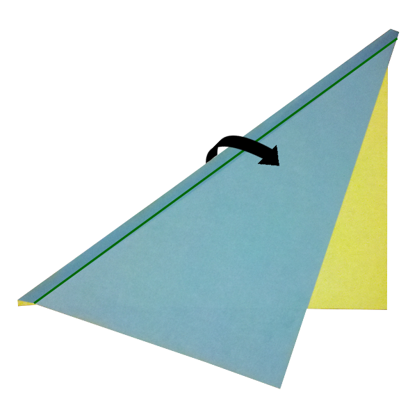 Step 2 of the Viper Ring paper airplane