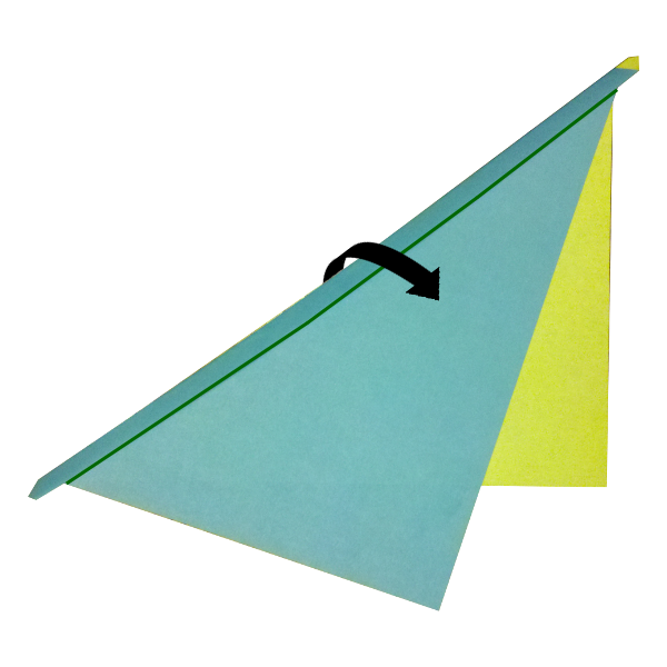 Step 3 of the Viper Ring paper airplane